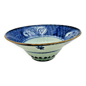 Bol chinois en porcelaine - bleue