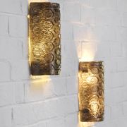 Paire d’appliques murales italiennes en verre de Murano avec motifs géométriques, années 1960