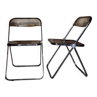 Paire de chaises Plia de Giancarlo Piretti