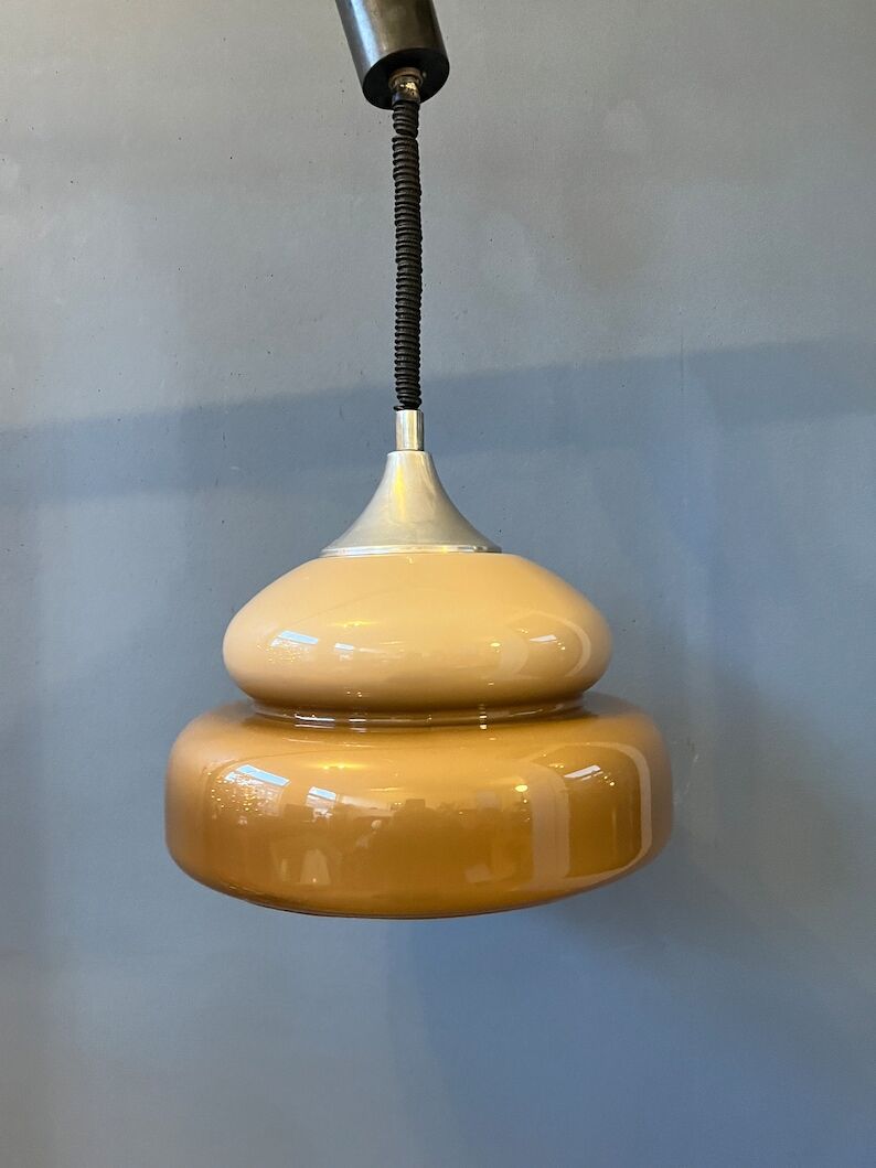 Vintage beige pendant lamp