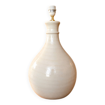 Grand Pied de Lampe Vintage Céramique Hubert Olivier 60cm - 8kg