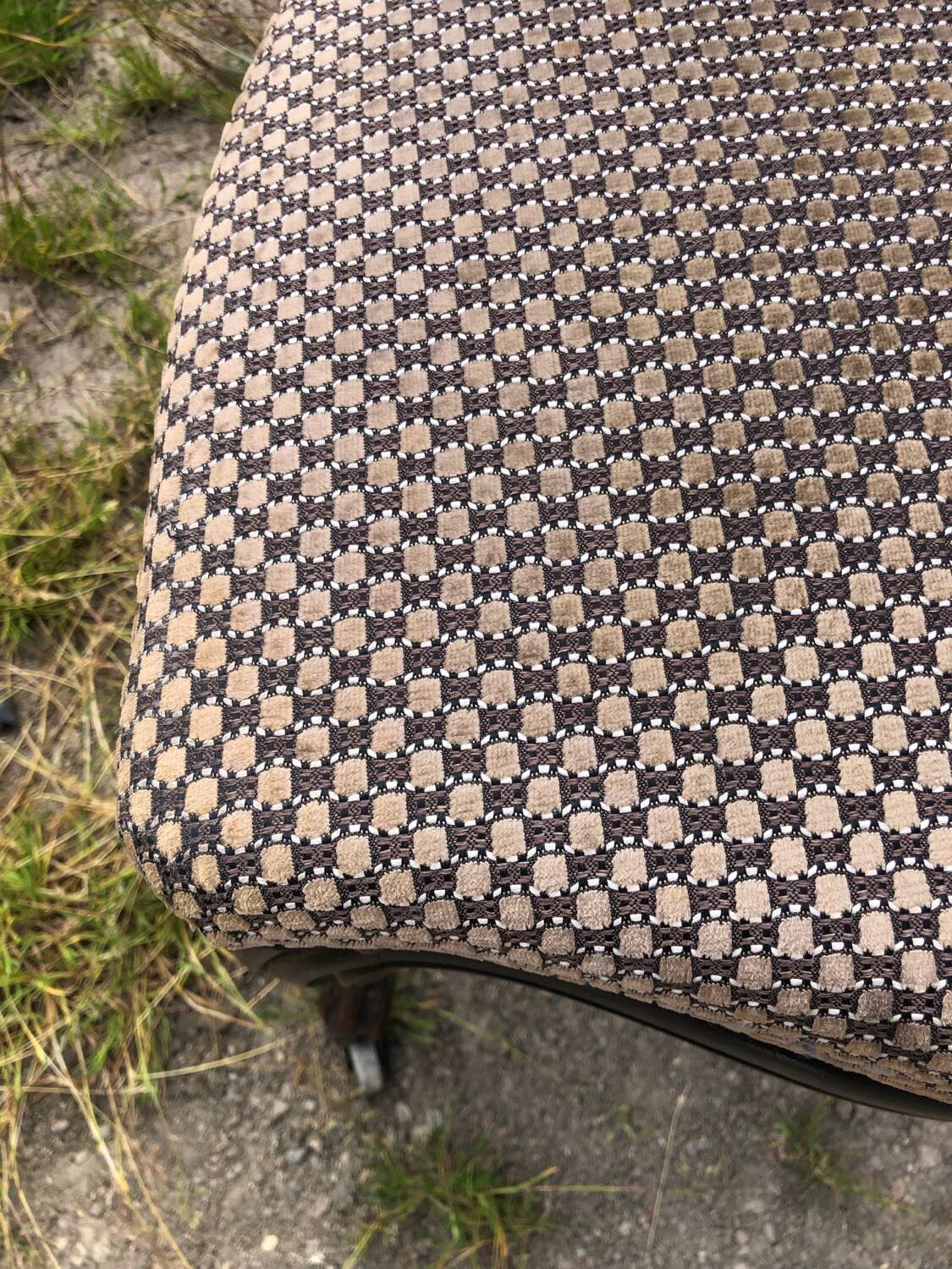 Pair of rosewood medallion chairs