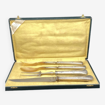 Silver metal serving cutlery in their original box