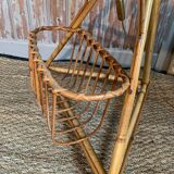 Rattan floor lamp