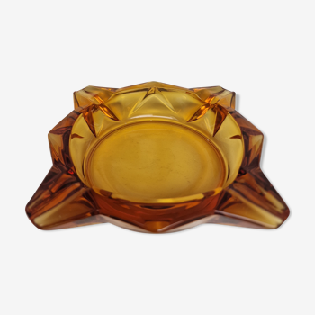 Luminarc ashtray in amber glass