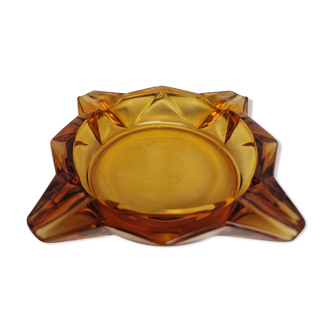 Luminarc ashtray in amber glass