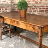 18th century walnut farm table