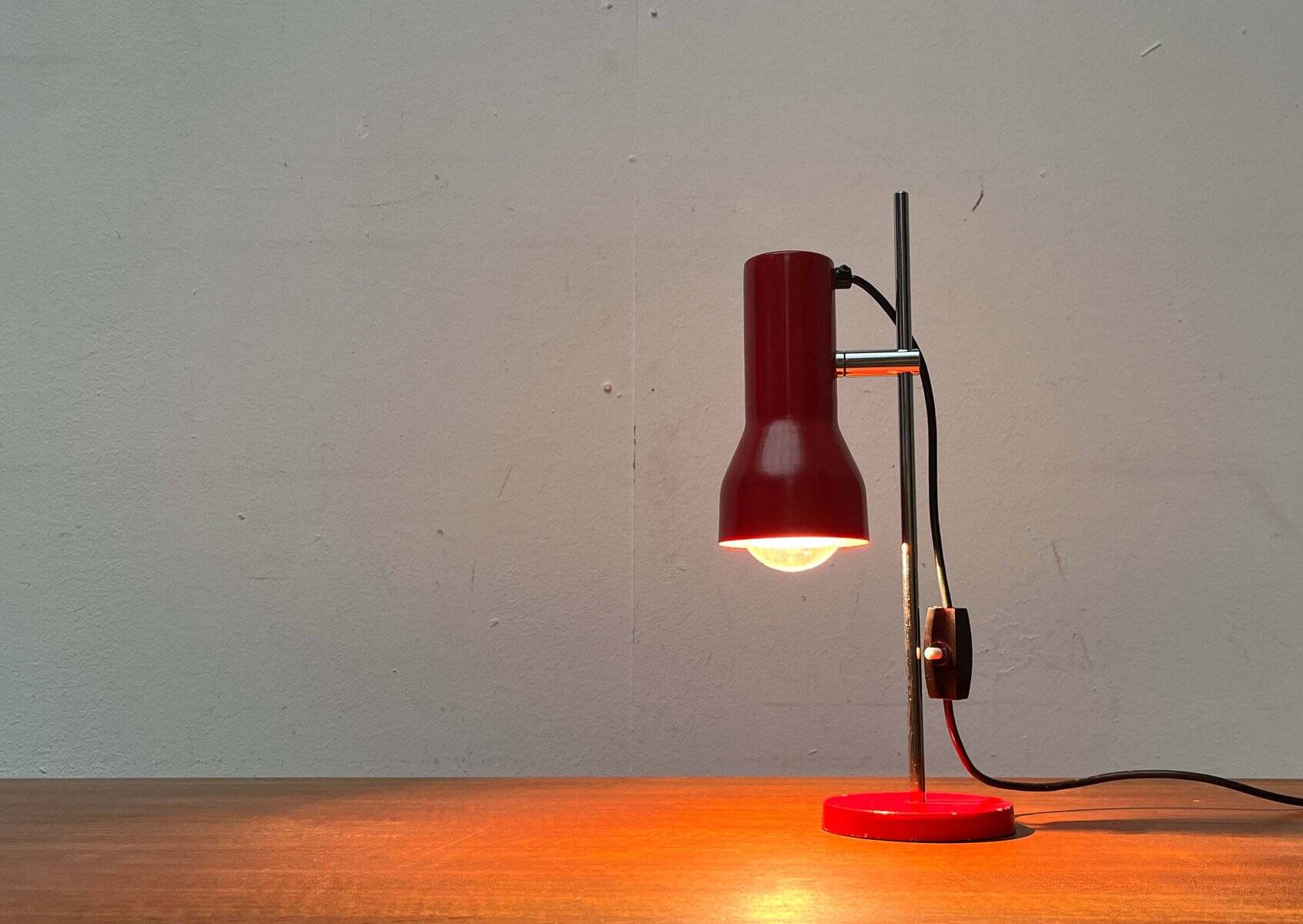 Swiss modern table lamp from the mid-century space age, 1960s.