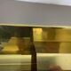 Large brass wall lamp by Vereinigte Werkstätten, 1980s