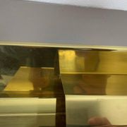 Large brass wall lamp by Vereinigte Werkstätten, 1980s