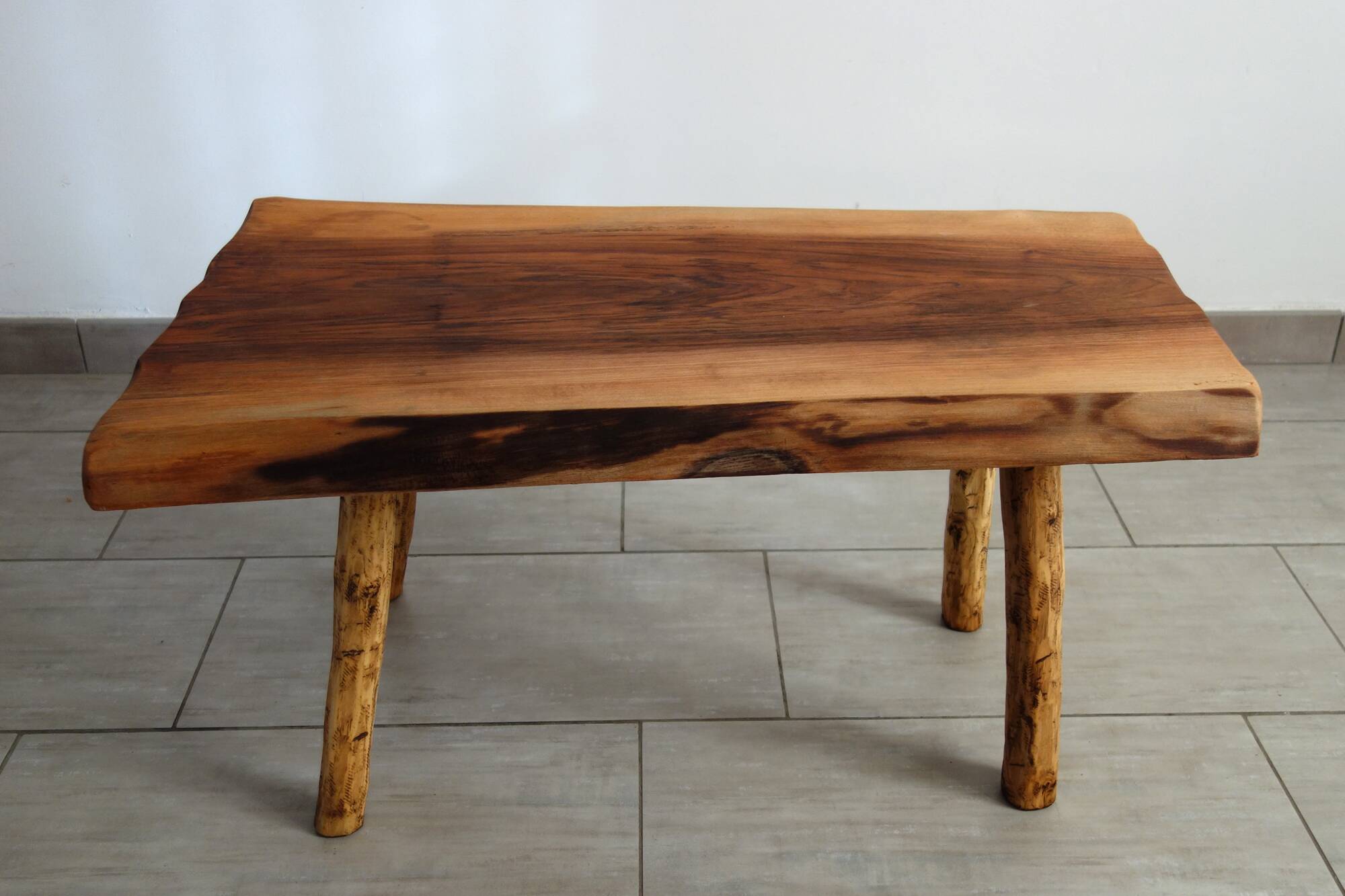 Antique brutalist coffee table