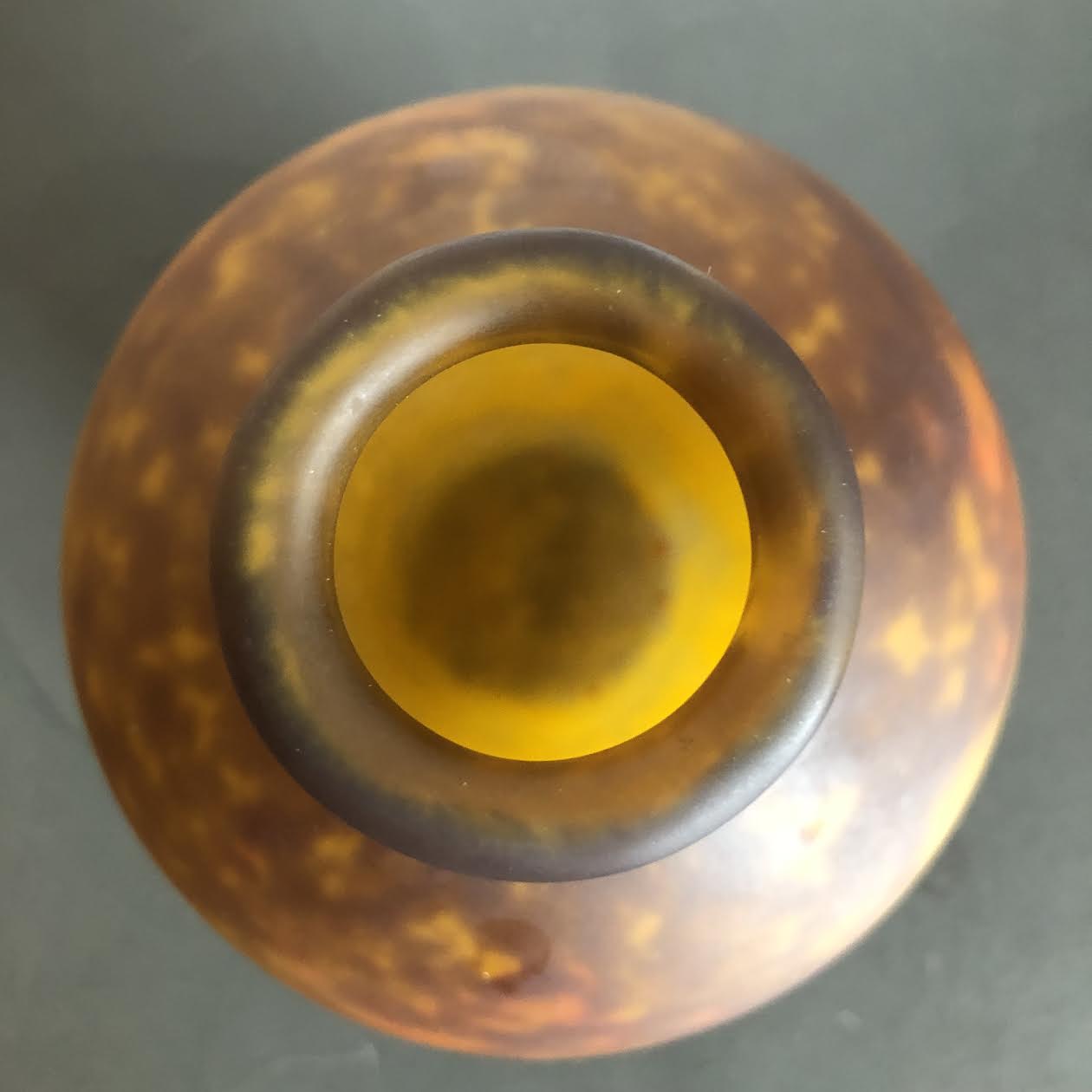 Muller Frère glass paste vase