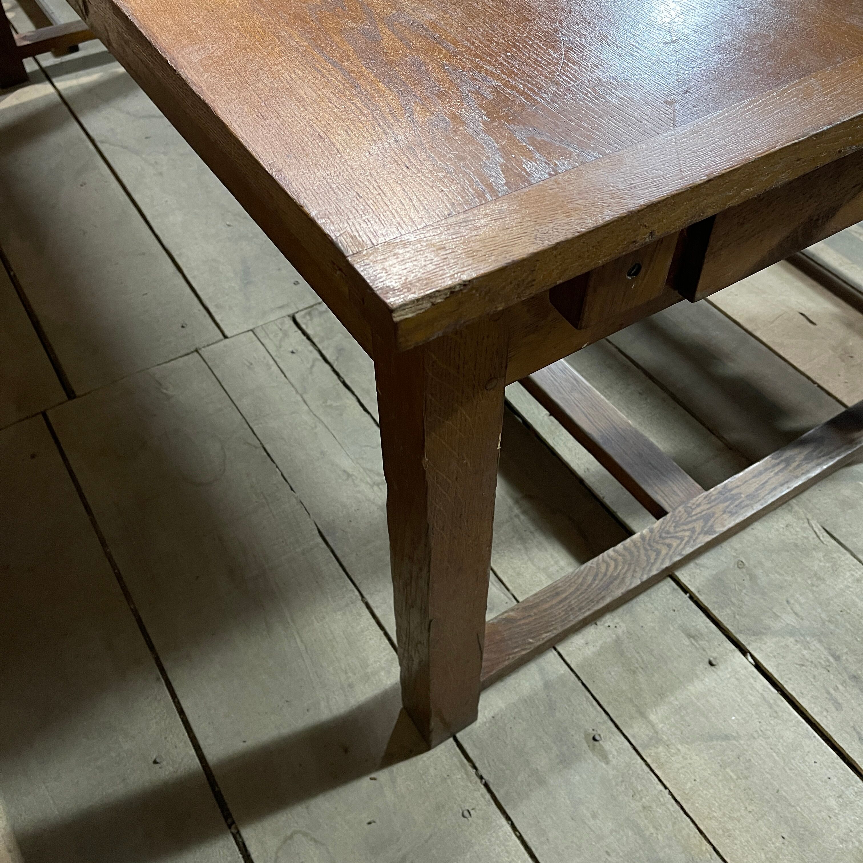 Oak farmhouse table