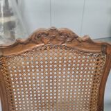 Pair of waxed Louis X period chairs