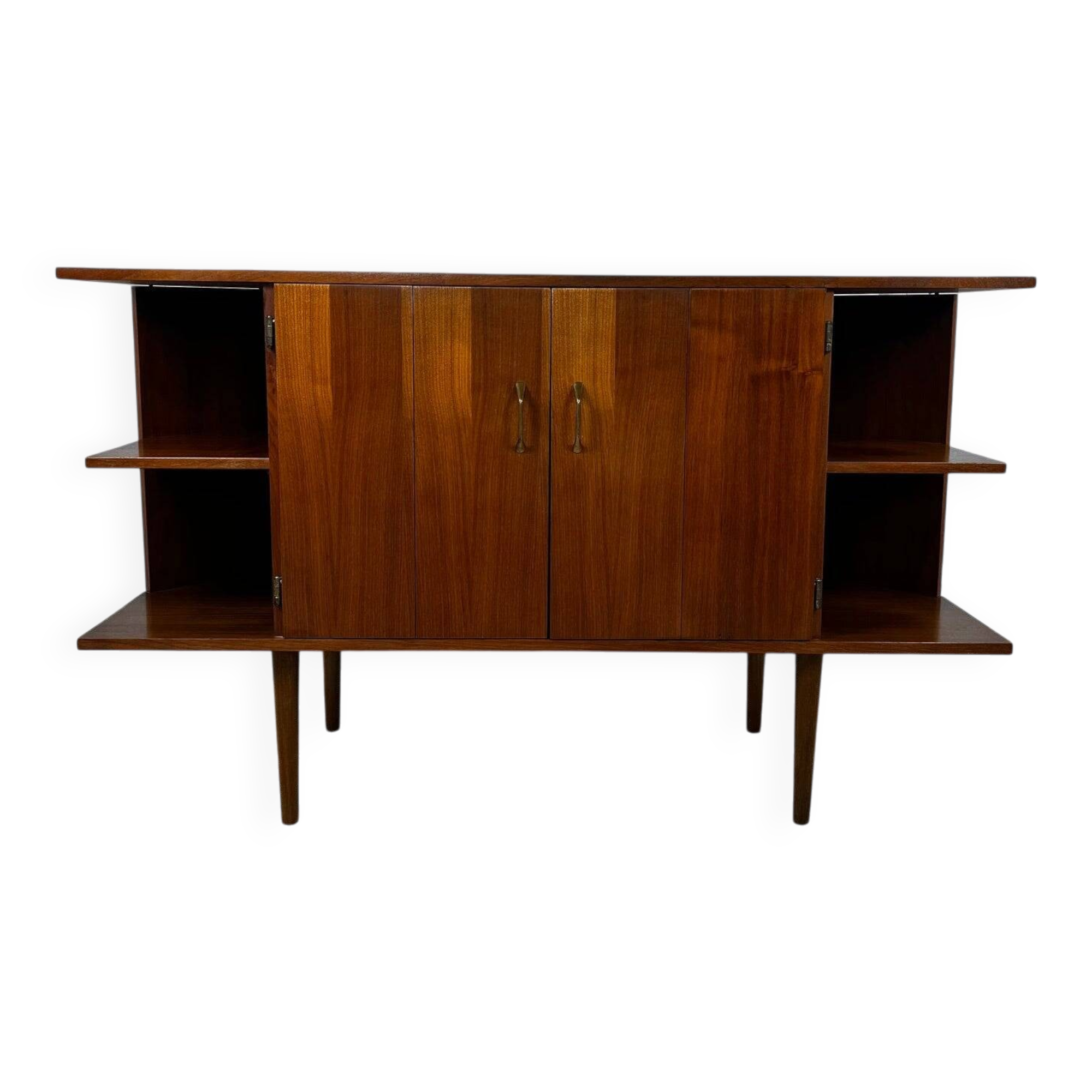 Buffet bas en placage teck, 1960/70, Midcentury modern