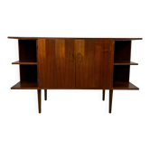 Low teak veneer buffet, 1960s/70s, Midcentury modern