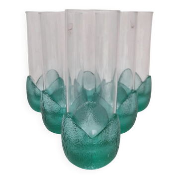 Set of Italian glasses L.A.C.S. alexandrite