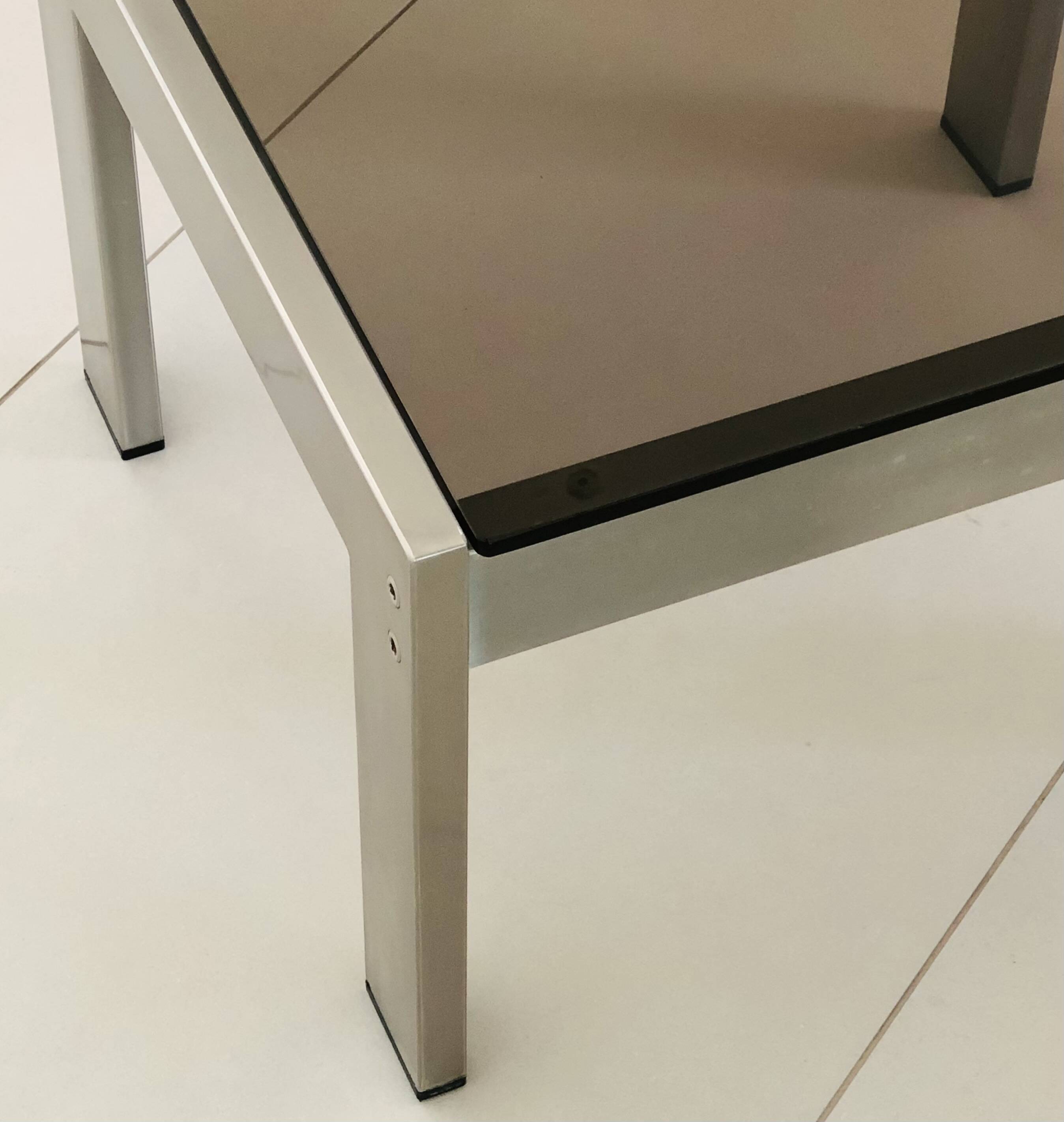 Table basse carrée Tau par Gae Aulenti, edition Rinascente  Italie années 70