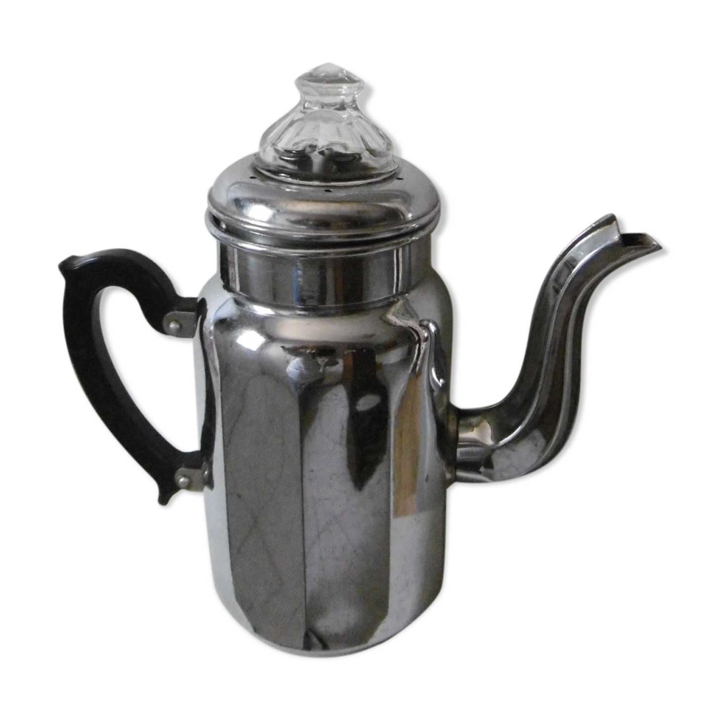 Vintage stainless steel coffee maker 50s