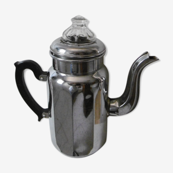 Vintage stainless steel coffee maker 50s