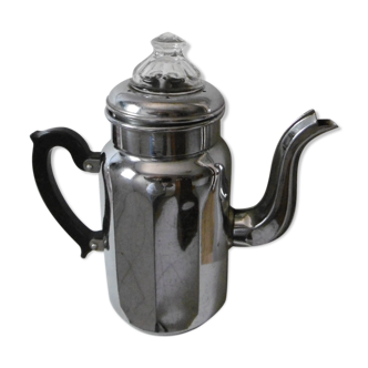Vintage stainless steel coffee maker 50s