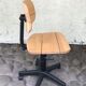 Martin Stoll office chair light wood on wheels