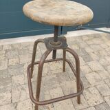 Set of two industrial style stools
