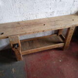 Waxed oak cabinetmaker's workbench