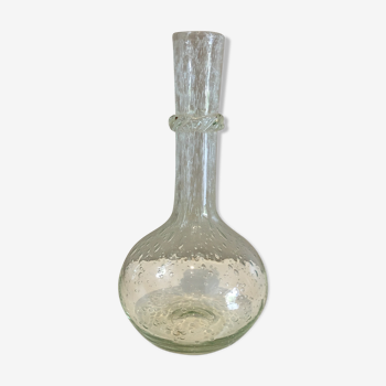 Bubbled glass soliflore vase