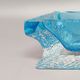 1960s astonishing blue ashtray or vide poche by Flavio Poli