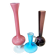 Lot de 3  vases soliflores en verre style mid century modern
