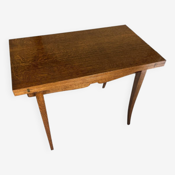 Table de jeu / bureau portefeuille bicolore art deco