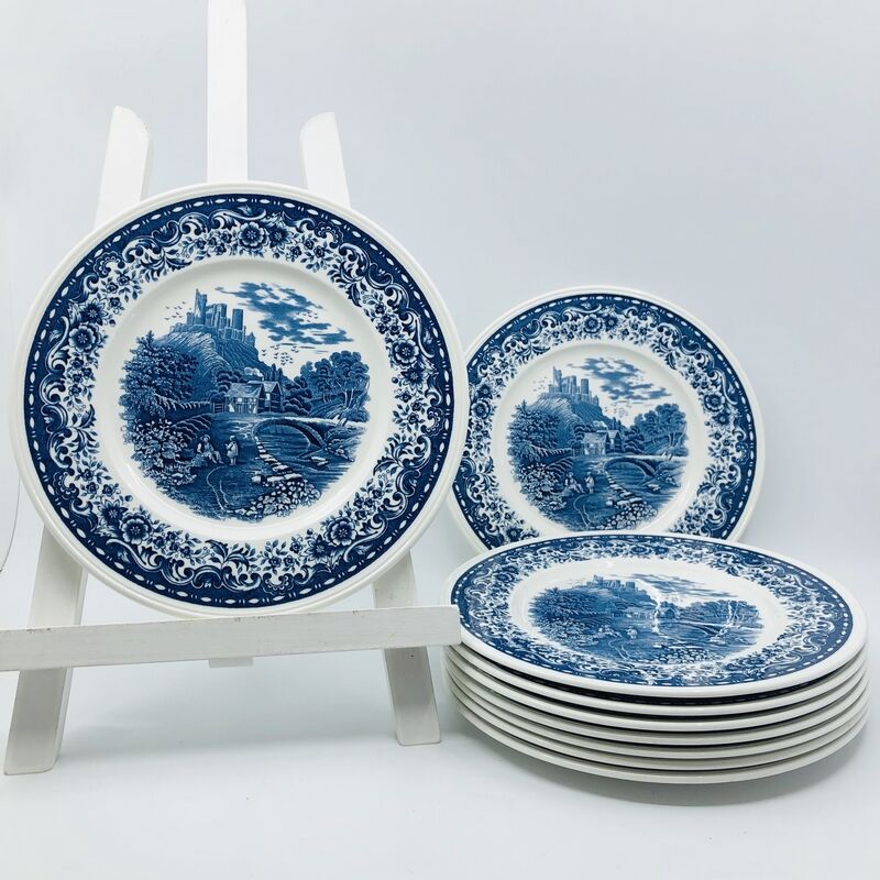 Villeroy & Boch dessert service, Blue Castle model