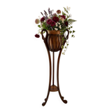 Elegante Porta Vaso Vintage in Ciliegio