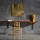 Wall-mounted desk by Charlotte Perriand, France, 1950s