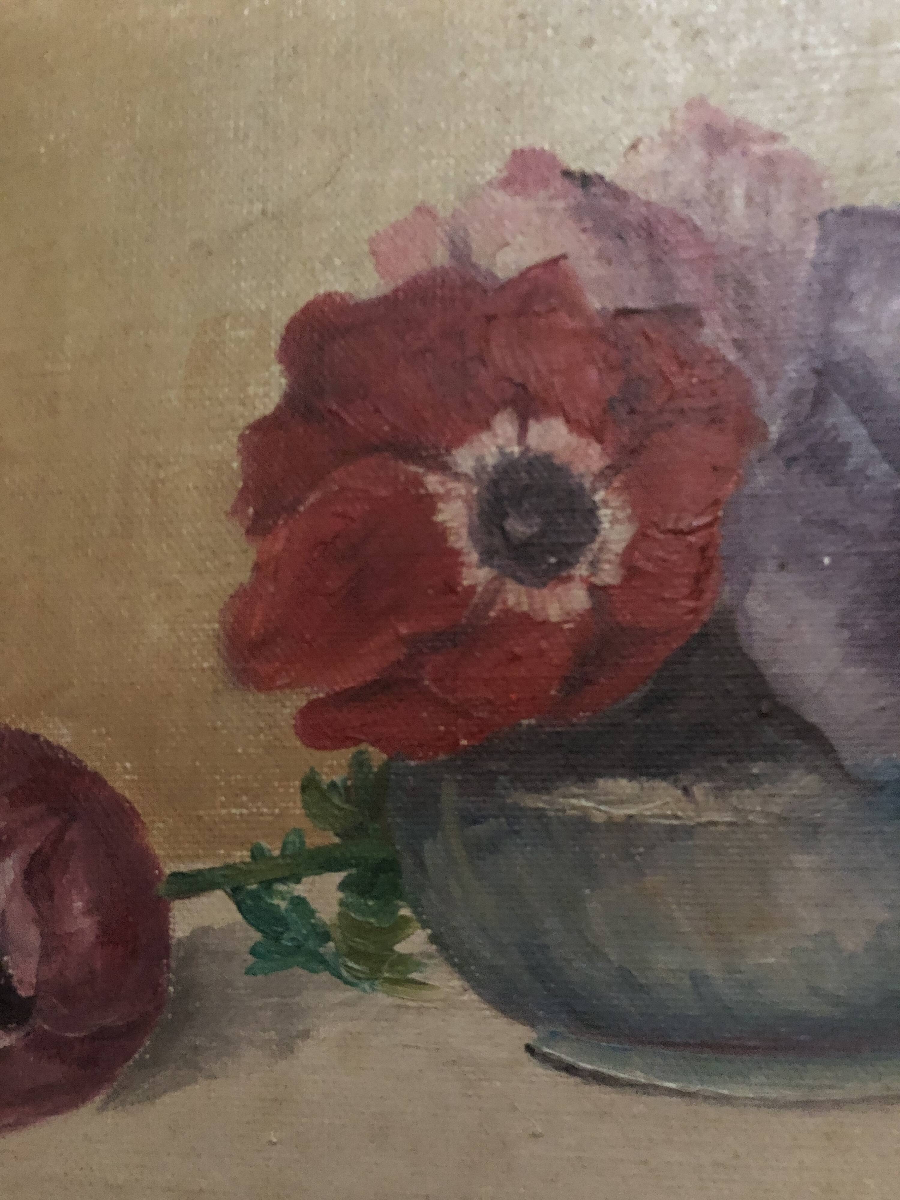 Small still life painting of flowers