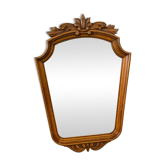 Vintage baroque wooden mirror / Retro wooden wall mirror
