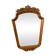 Vintage baroque wooden mirror / Retro wooden wall mirror