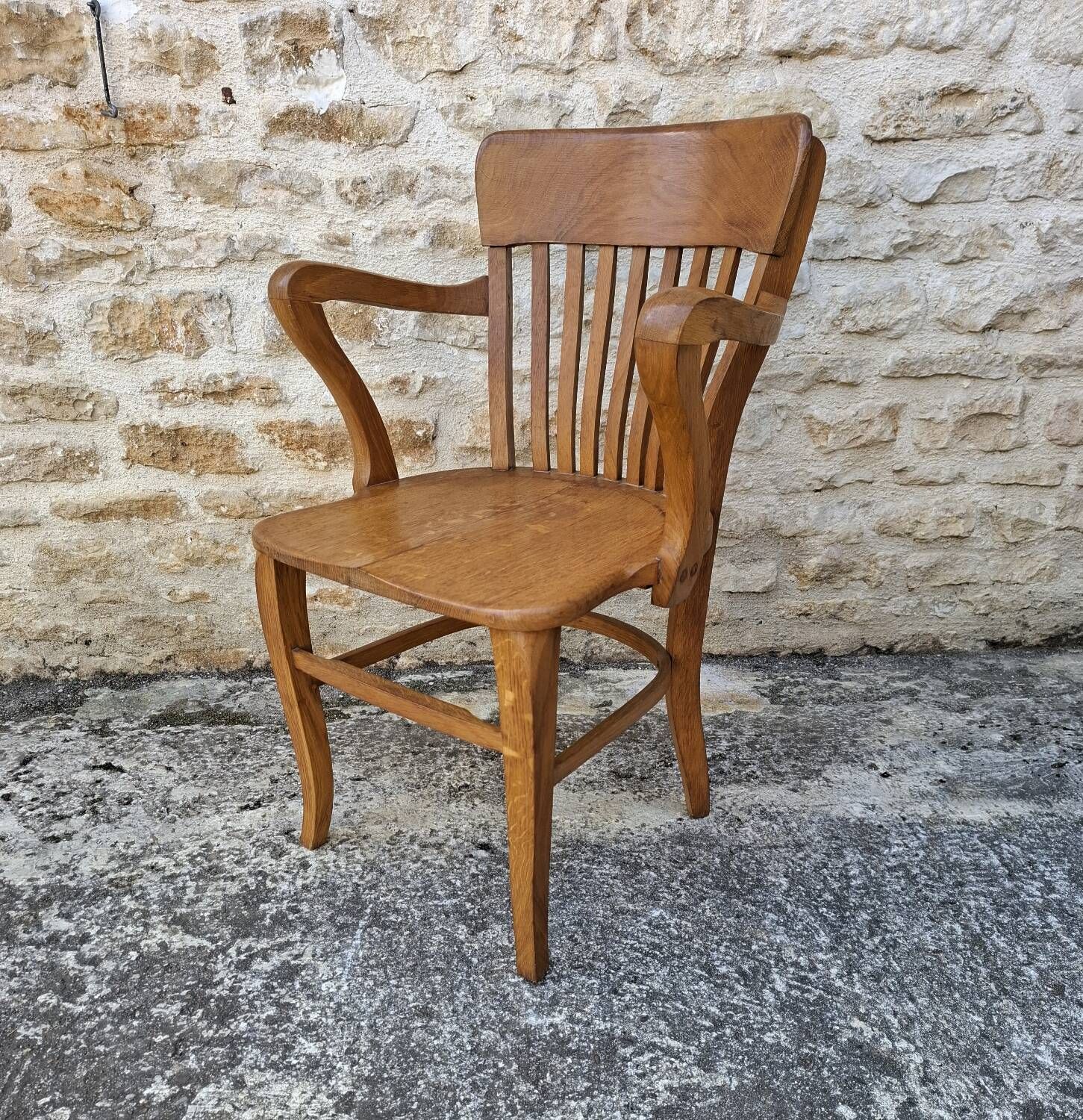 American oak armchair