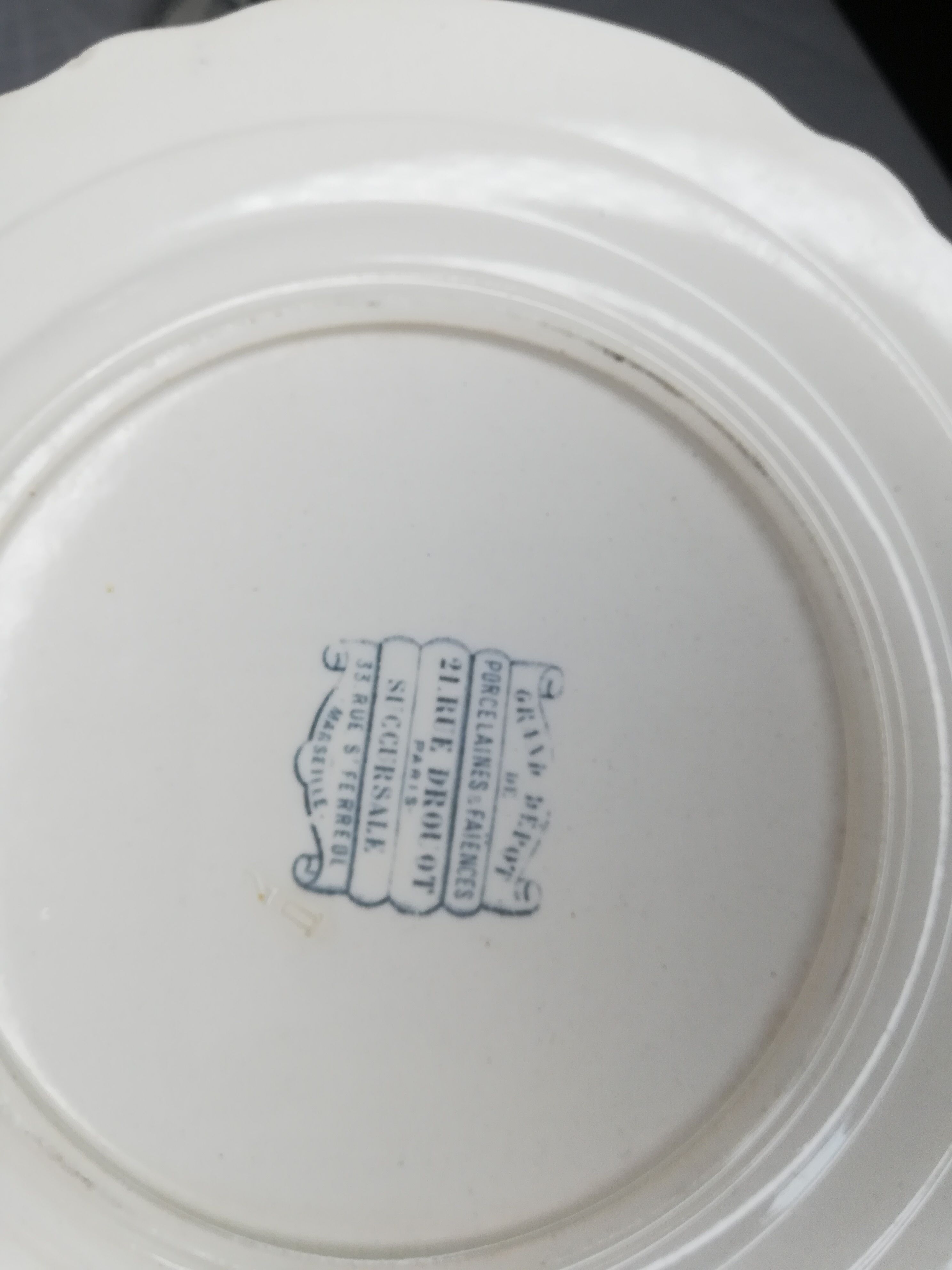 Series of 6 plates Choisy the King