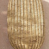 Old wicker laundry basket