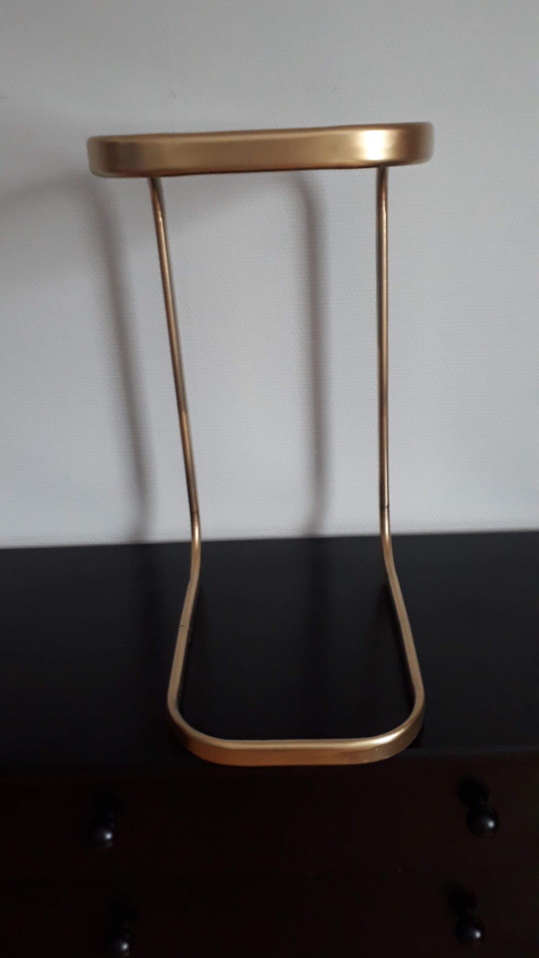 End table gold metal