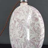 Lampe en céramique, Email craquelé, Shabby Chic, XXe