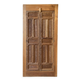 Wardrobe with exotic carved doors