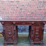 Double-sided Renaissance-style minister's desk