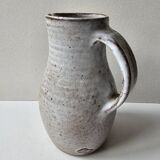 Glazed Ceramic Pitcher by Jeanne and Norbert Pierlot (Puisaye)