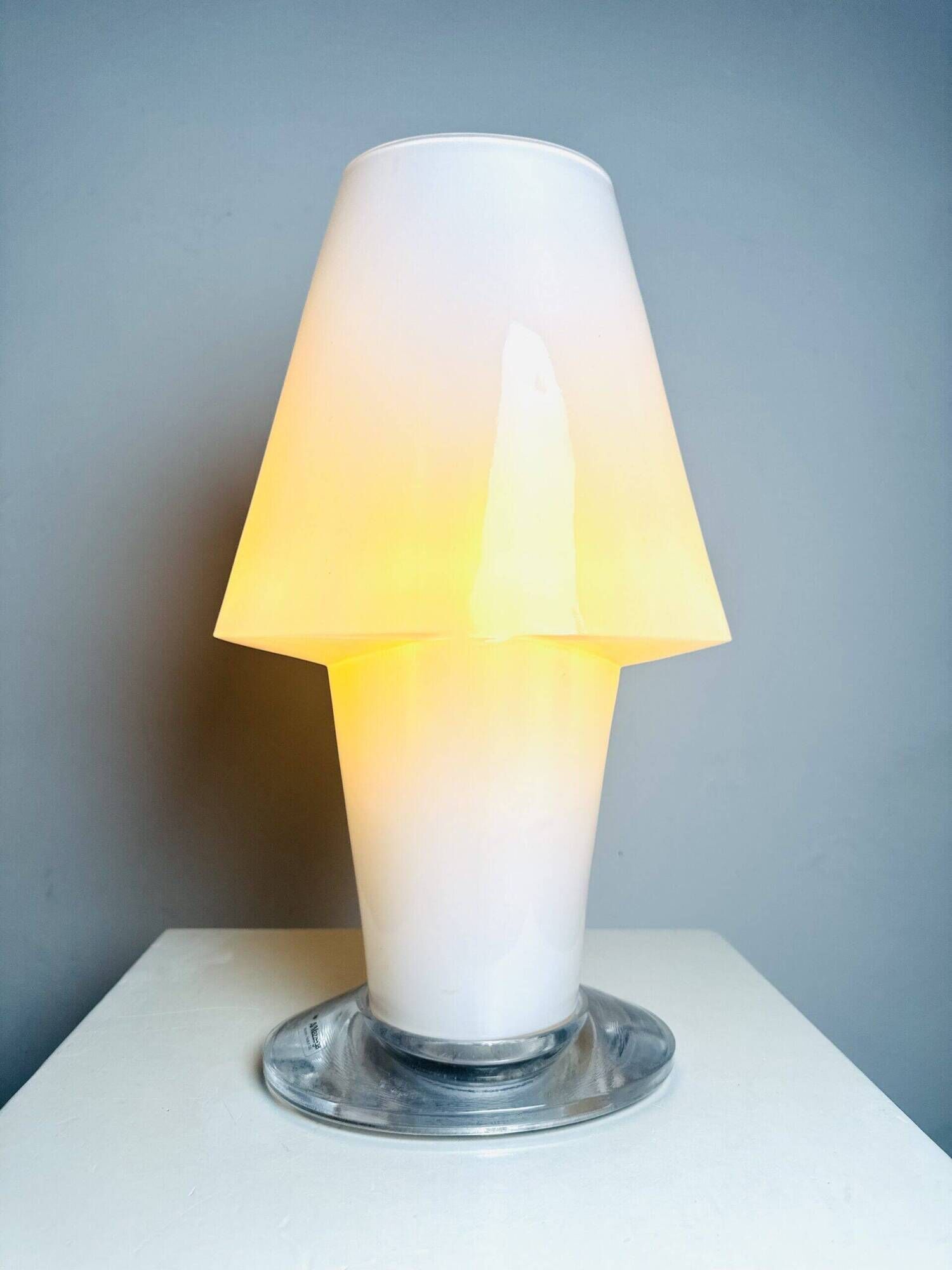 Sculptural Murano Glass Table Lamp By Daniela Puppa For A.V. Mazzega, Italy 1970S