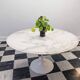 Table Tulip en marbre blanc par Saarinen pour Knoll, 1960