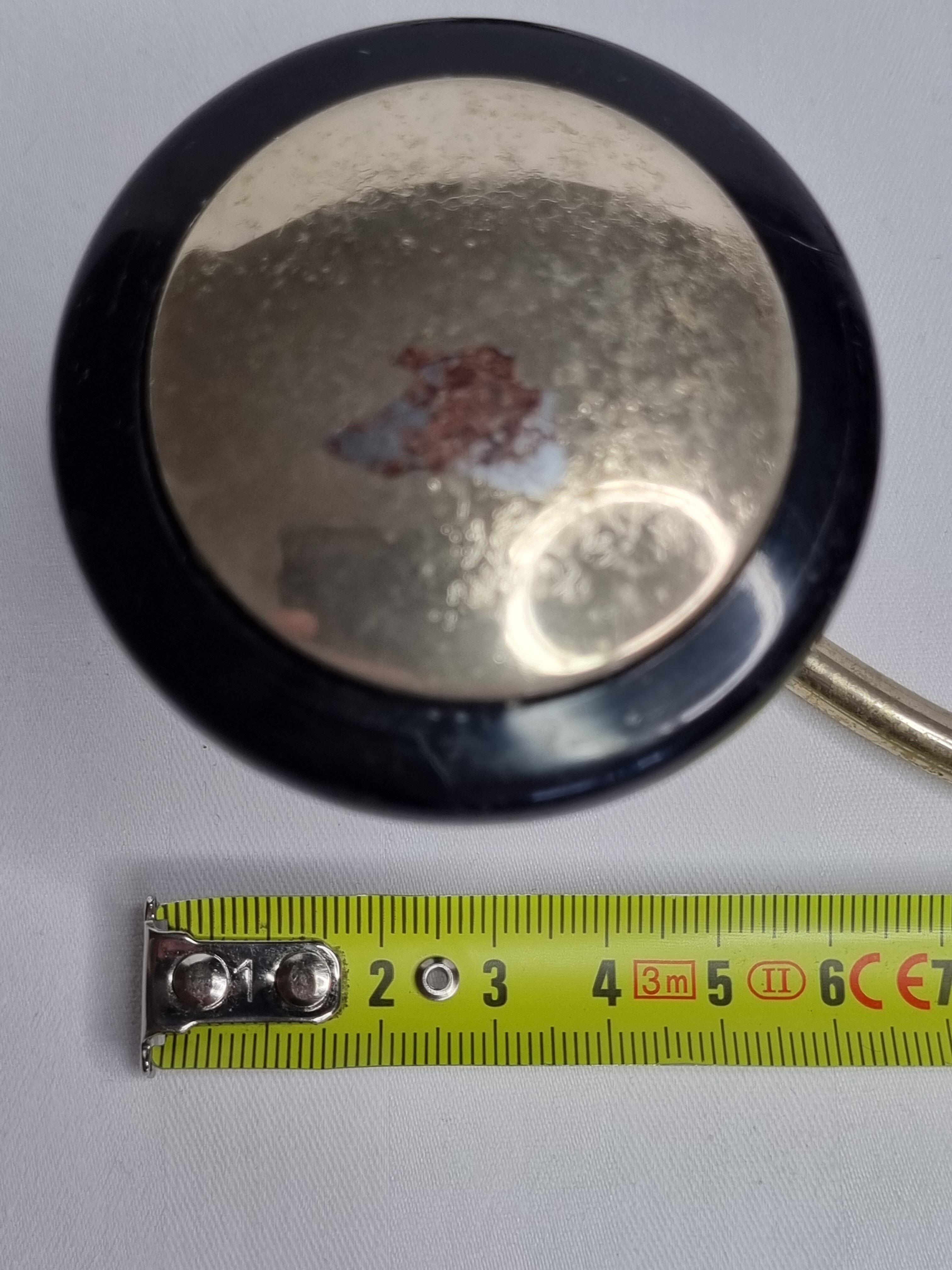 Pair of vintage wall coat racks in gold metal