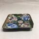 Empty cup pocket square coloured enamelled copper vintage